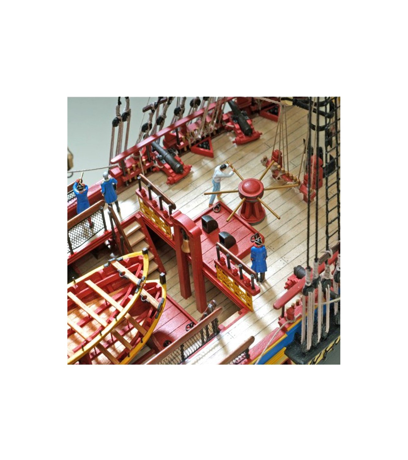 Frigate Hermione La Fayette. 1:89 Wooden Model Ship Kit