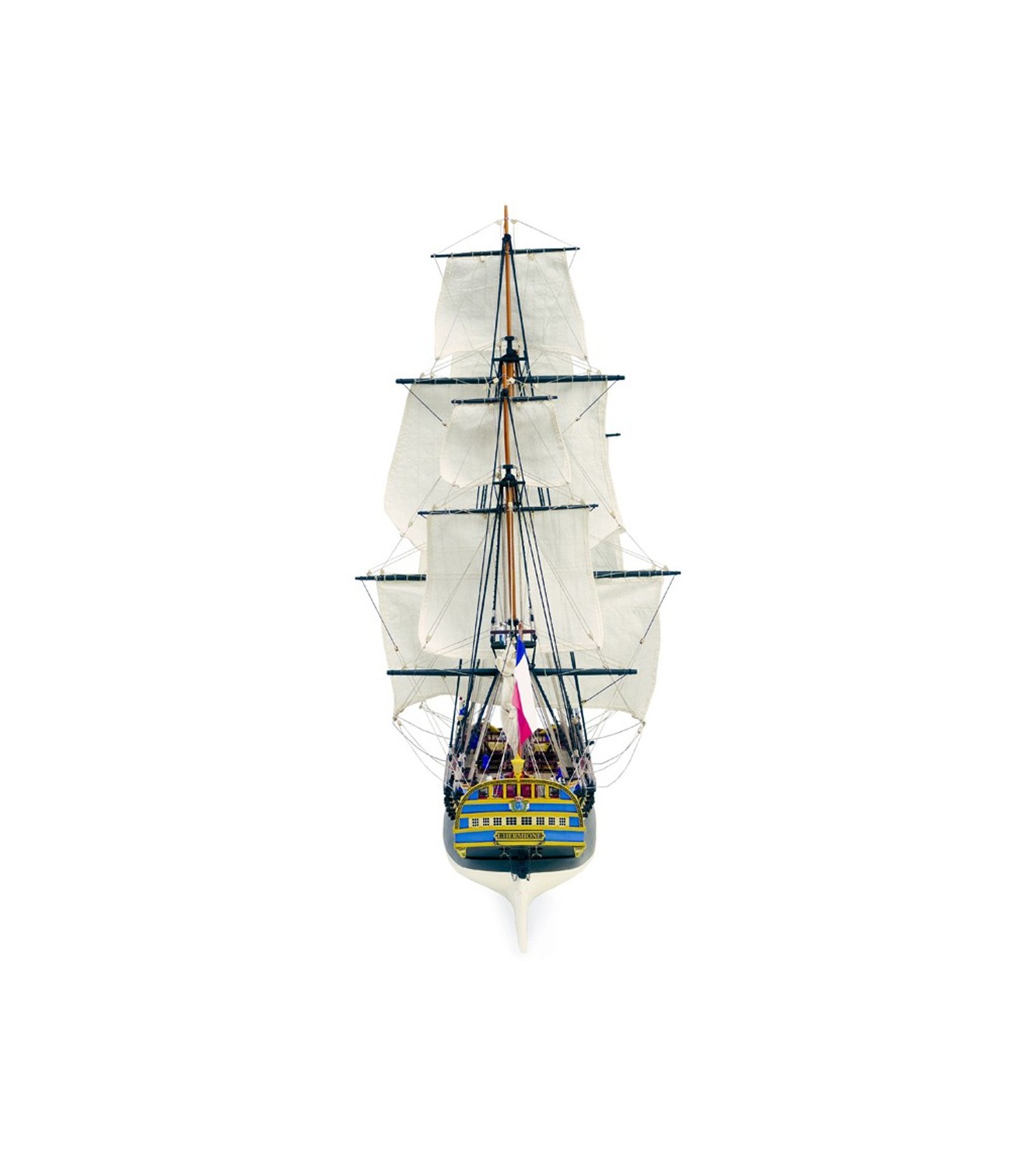 Frigate Hermione La Fayette. 1:89 Wooden Model Ship Kit