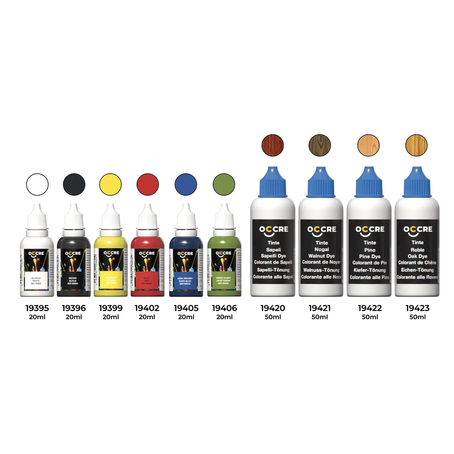 Basic paint pack with dyes