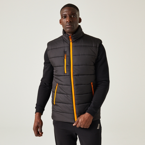 Men's Navigate Thermal Bodywarmer | Black Orange Pop