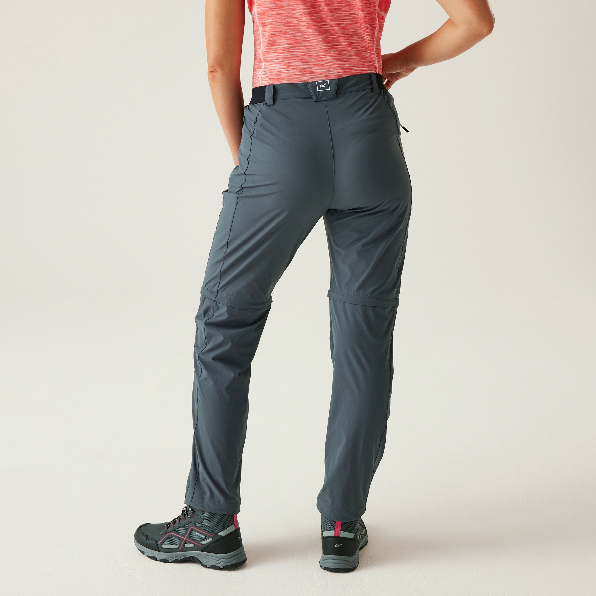 Women's Travel Light II Zip Off Packaway Trousers | Seal Grey