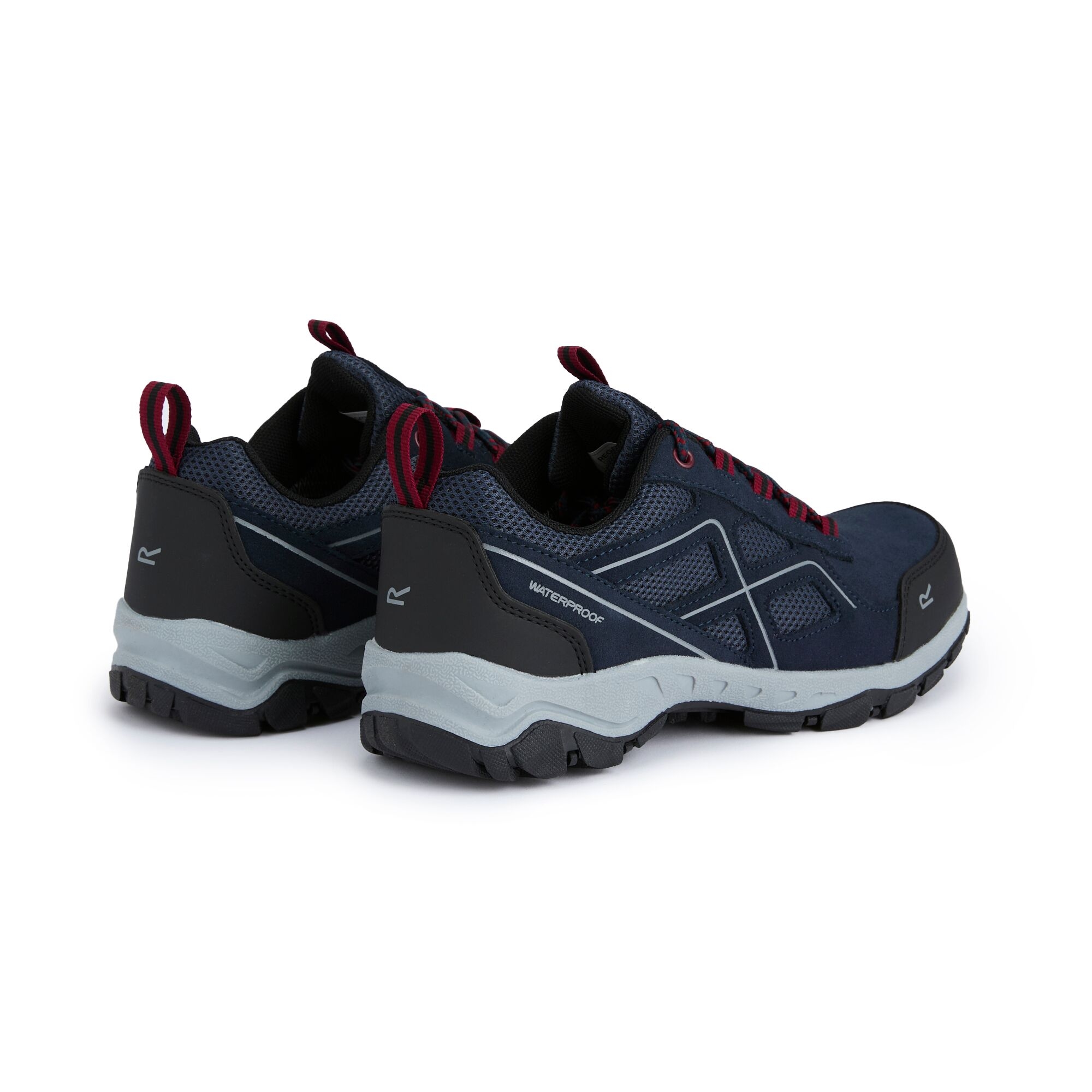 Men's Vendeavour Suede Low Walking Shoes | Navy Rio Red