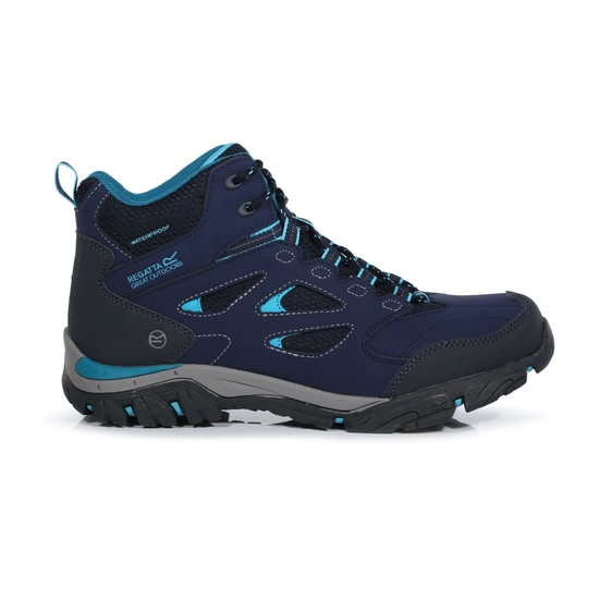 Women's Holcombe Waterproof Mid Walking Boots | Navy Azure Blue
