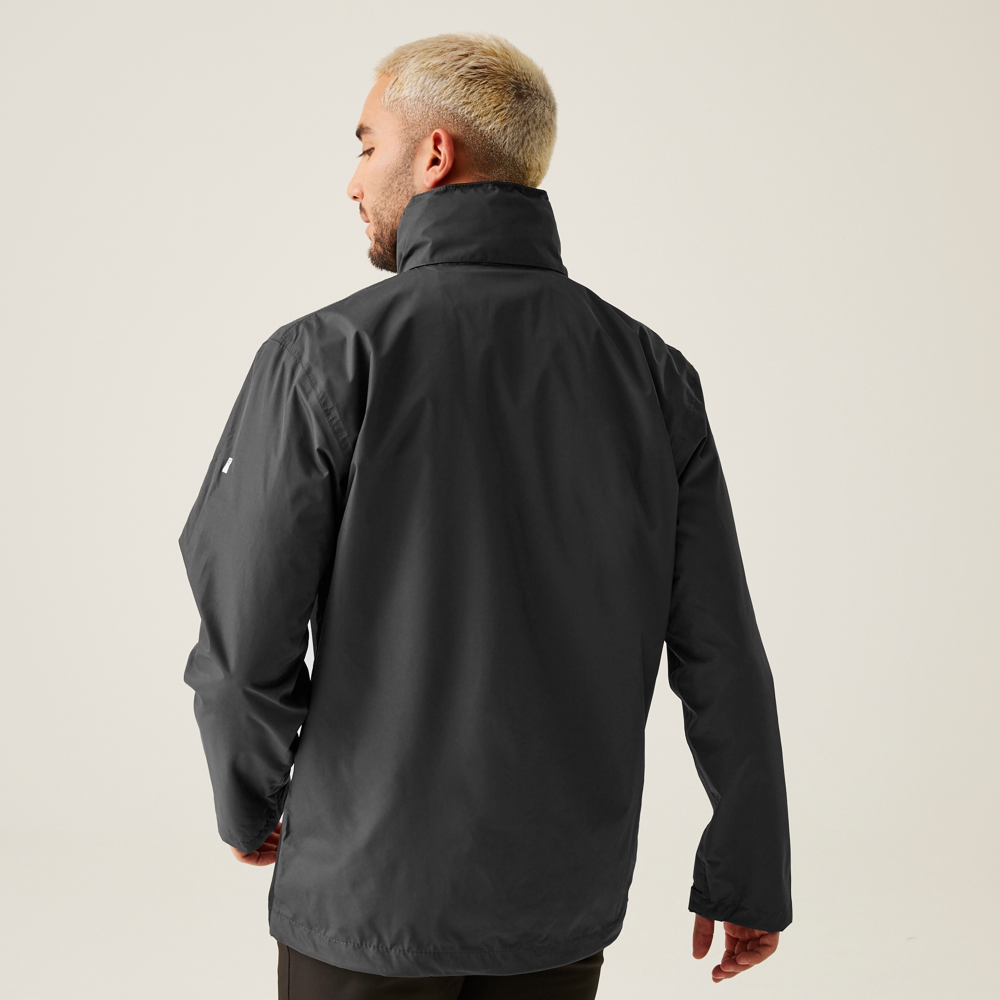Men's Matt Waterproof Jacket | Ash Black