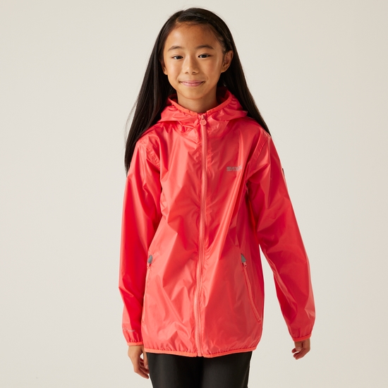 Kids' Lever II Waterproof Packaway Jacket | Peach Bloom