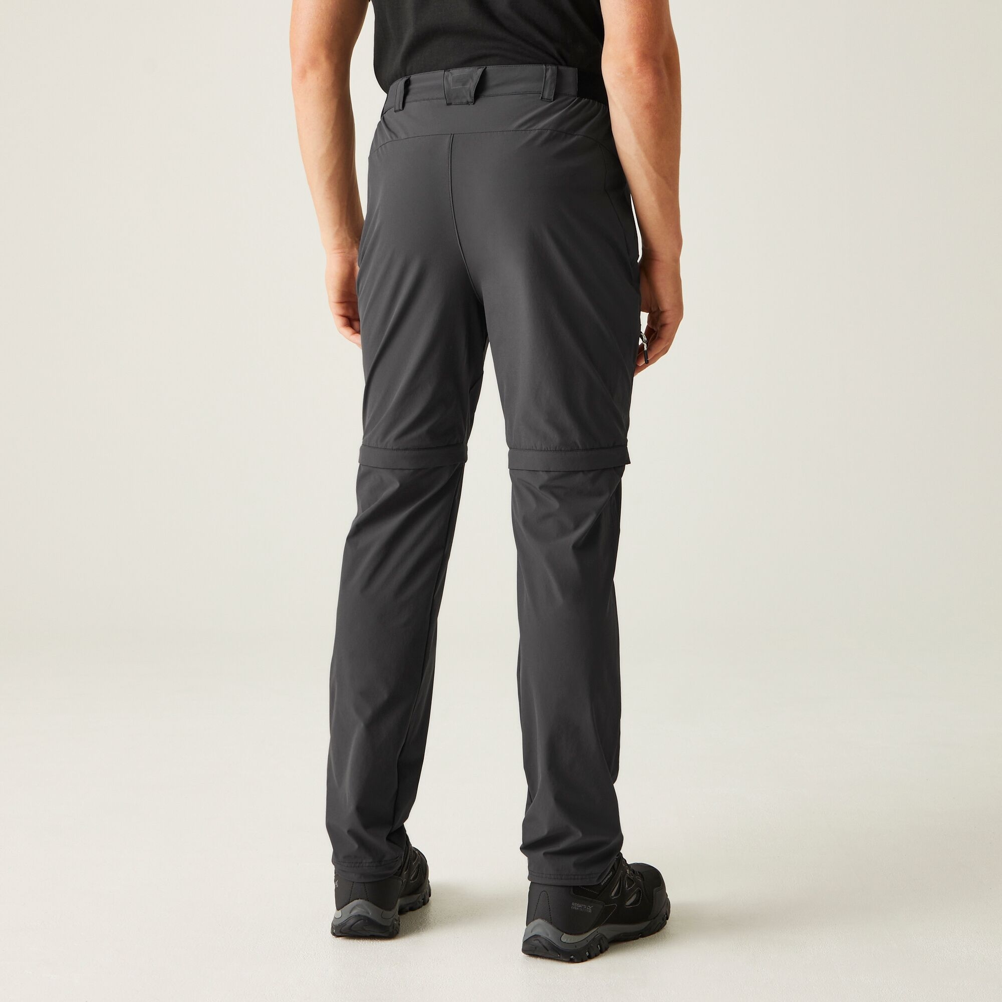 Men's Travel Light Zip Off Packaway Trousers | Ash