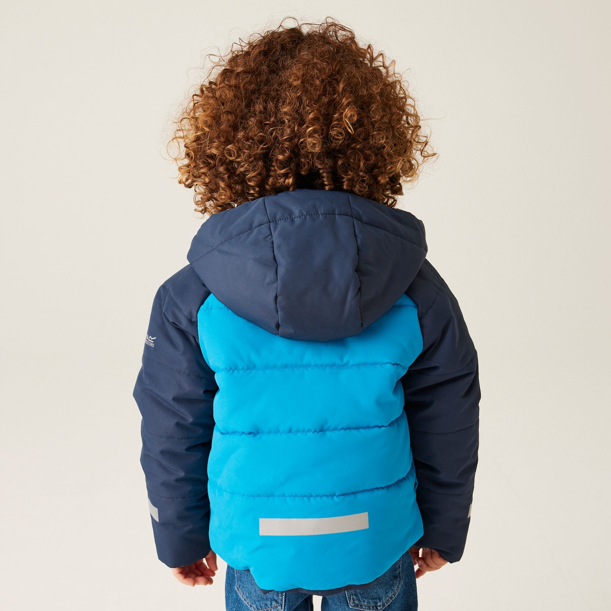 Kids' Animal Quilted Jacket | Spike The Monster Hydro Blue