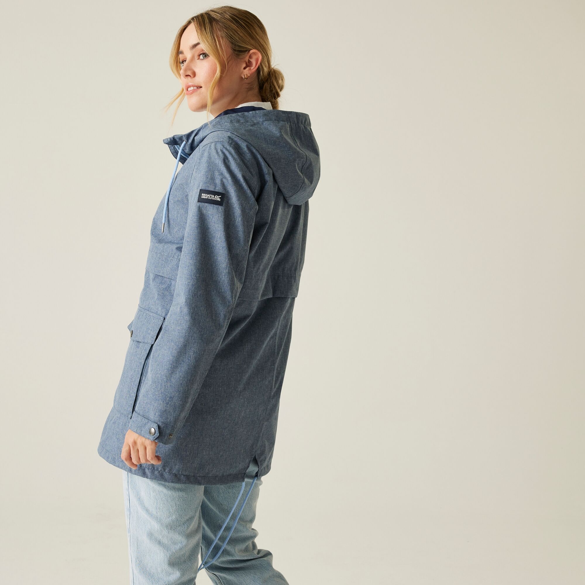 Women's Navaeh Waterproof Jacket | Chambray Dark Denim