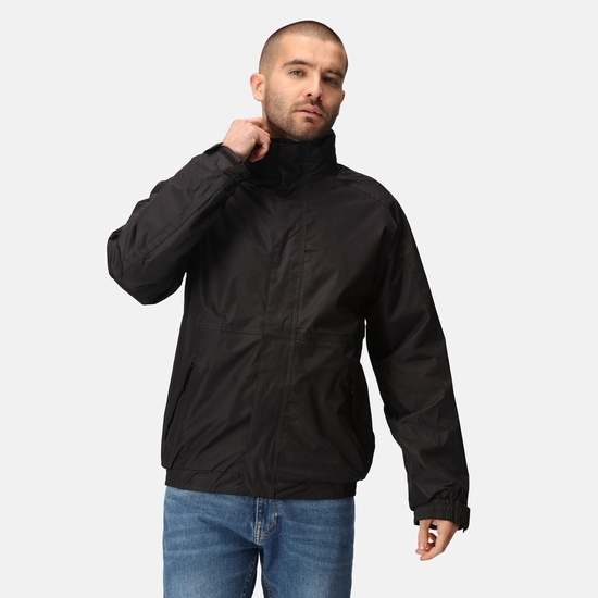 Men's Dover Fleece Lined Waterproof Insulated Bomber Jacket | Black