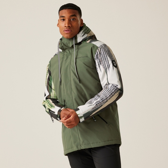 Christian Lacroix - Men's Lunel Waterproof Padded Jacket | Thyme Leaf Kimono Print
