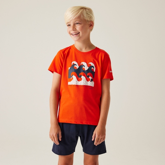Kids' Bosley VIII T-Shirt | Tangerine Tango