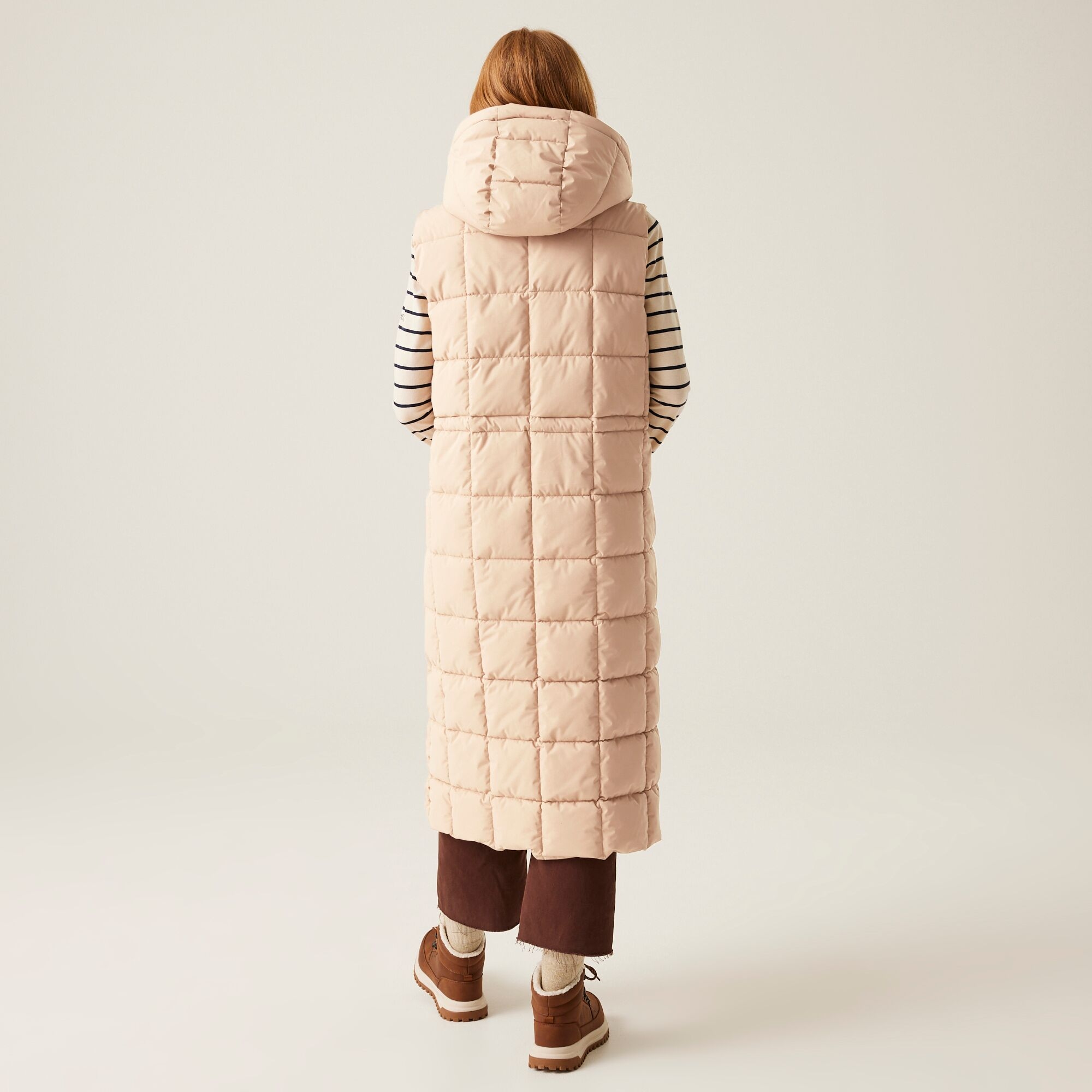 Women's Leandra Longline Gilet | Warm Taupe