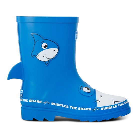 Kids' Mudplay II wellies | Bubbles the Shark Blue