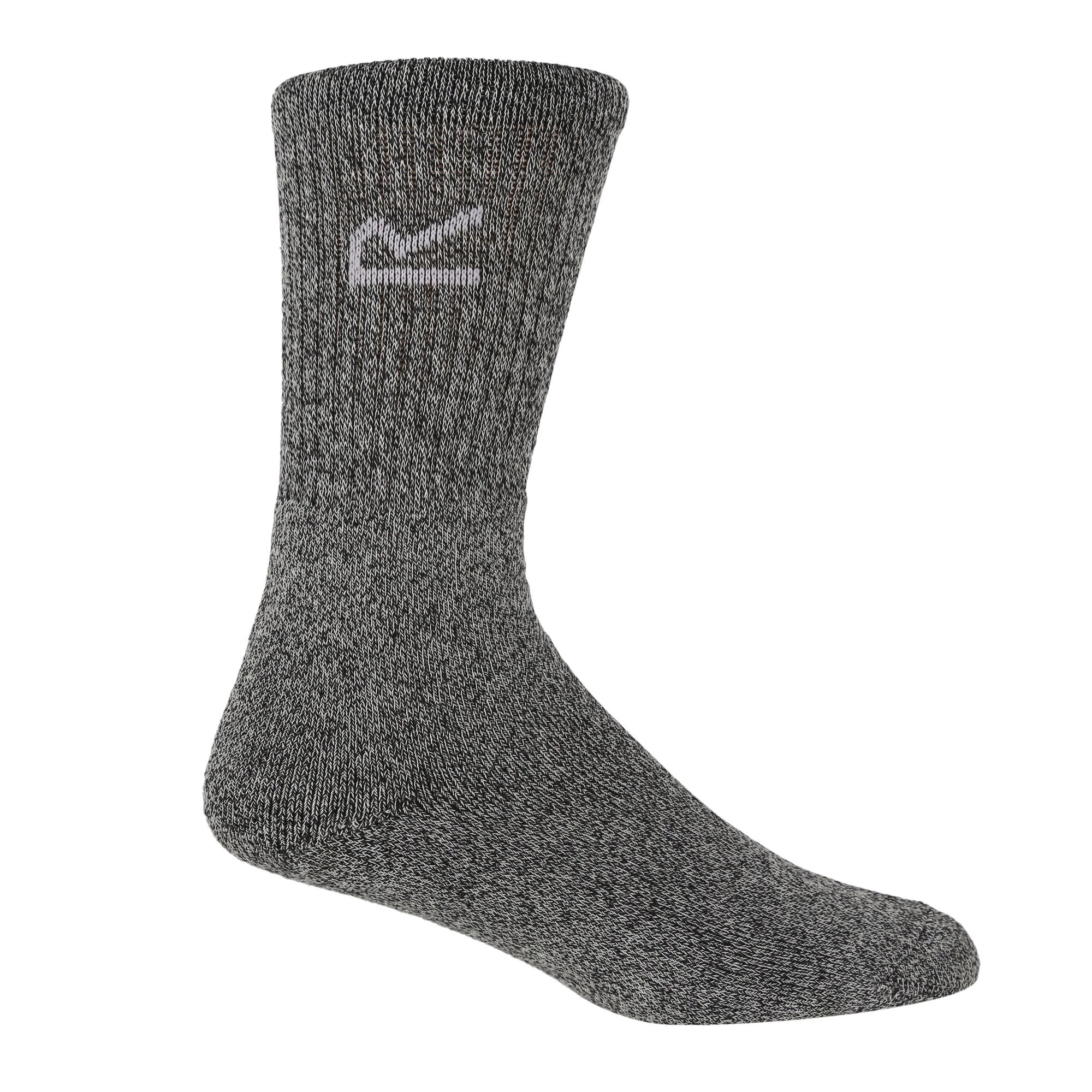 Mens 3 Pack Sock In A Box | Dark Grey Marl