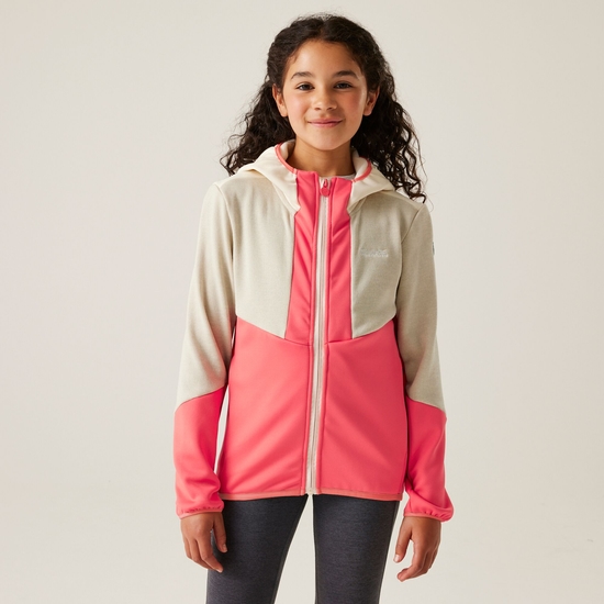 Kids' Dissolver X Full Zip Fleece | Peach Bloom Light Vanilla