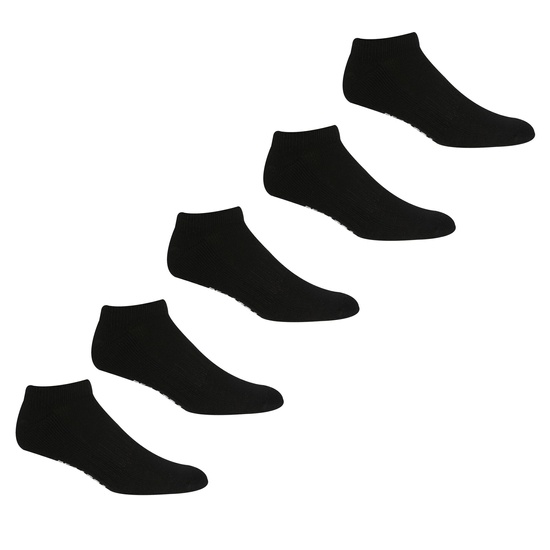 5 Pack Trainer Sock | Black