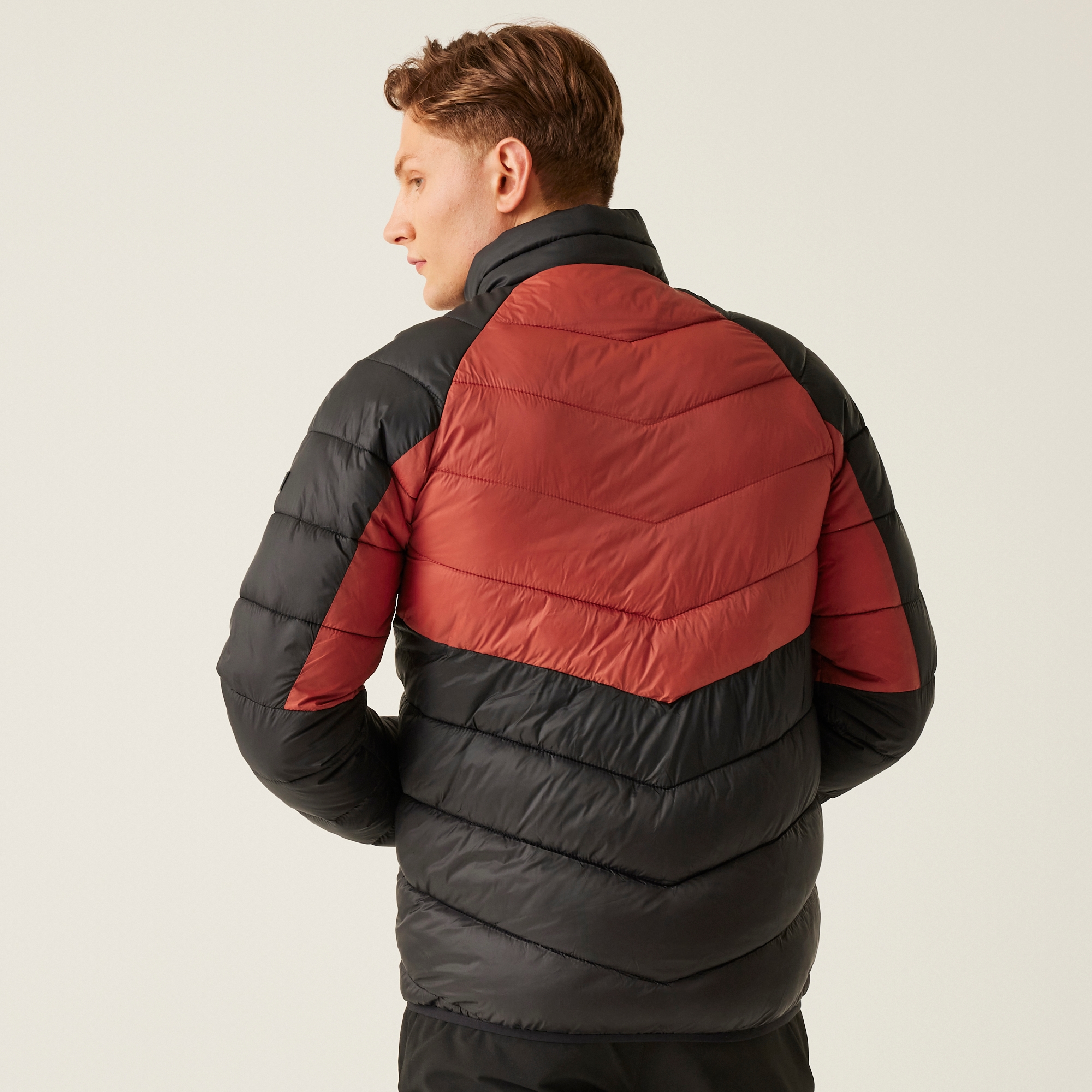 Men's Dalent Padded Jacket | Red Ochre Black