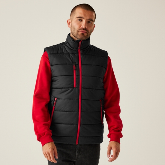 Men's Navigate Thermal Bodywarmer | Black Classic Red