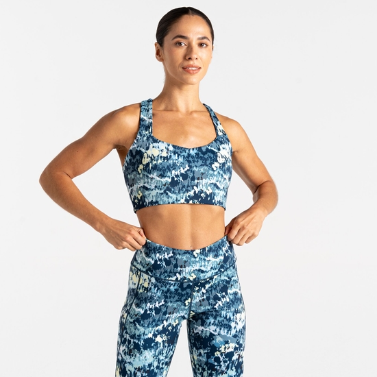 Women's Swift III Sports Bra | Mist Dash Print