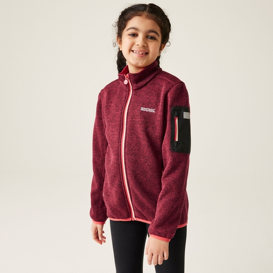 Kids' Newhill Full Zip Fleece | Rumba Red Red Sky
