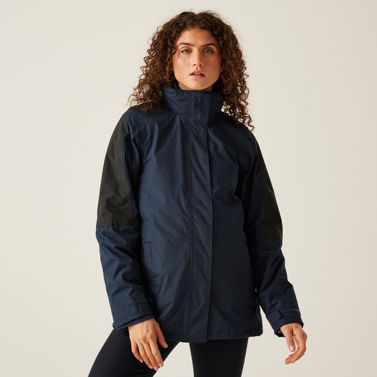 Women's Defender III Waterproof 3 In 1 Jacket | Navy Black