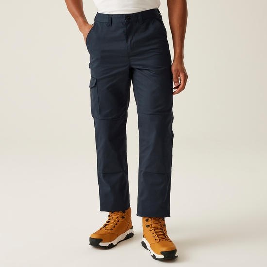 Men's Cargo Work Trousers | Navy