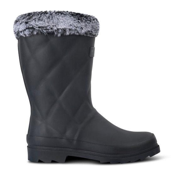 Women's Luxley?Mid Fur Lined Wellies | Black