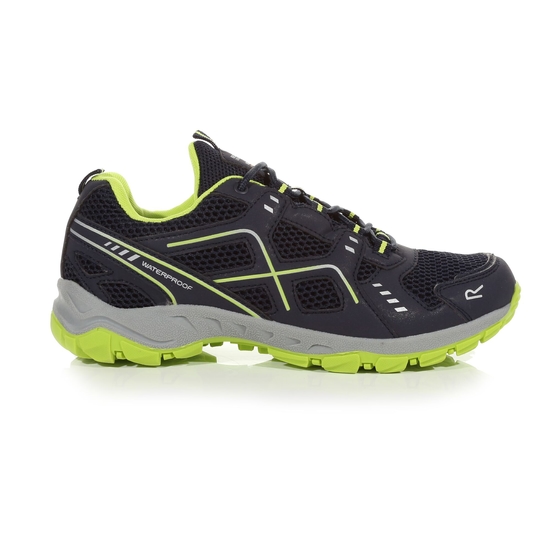 Men's Vendeavour Waterproof Walking Shoe | Navy Lime Punch