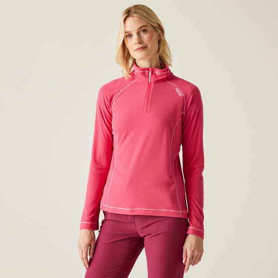 Women's Montes Lightweight Half-Zip Fleece | Pop Raspberry Ripple