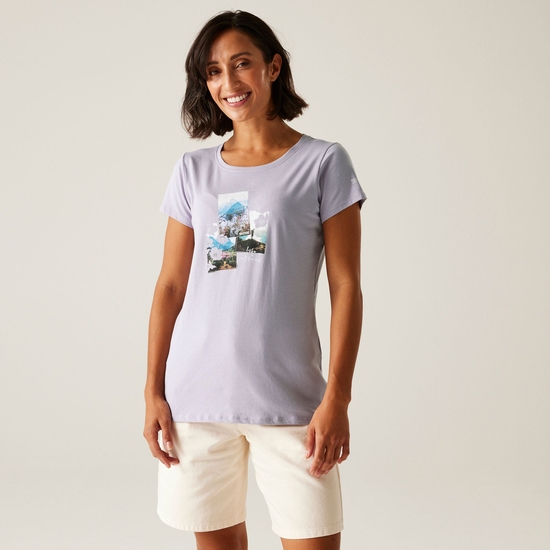 Women's Breezed V T-Shirt | Wisteria