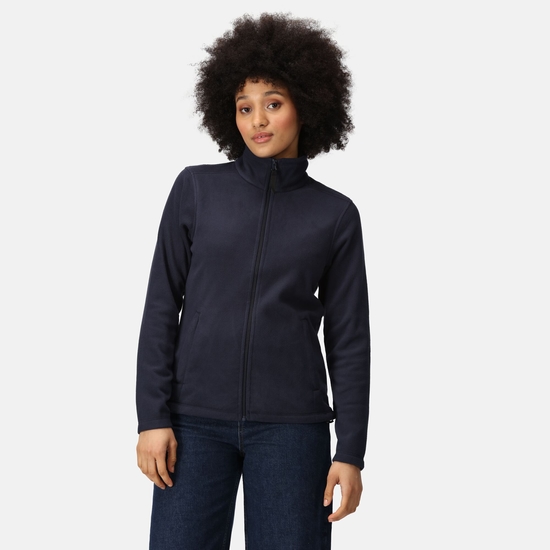 Women's Micro Lightweight Full Zip Fleece | Dark Navy