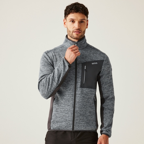 Men's Baslinn Full Zip Fleece | Glacier Marl Ash