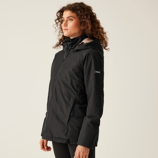 Women's Reeah Waterproof Insulated Jacket | Black Warm Taupe