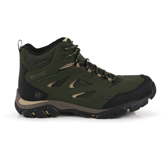 Men's Holcombe Waterproof Mid Walking Boots | Bayleaf Oat