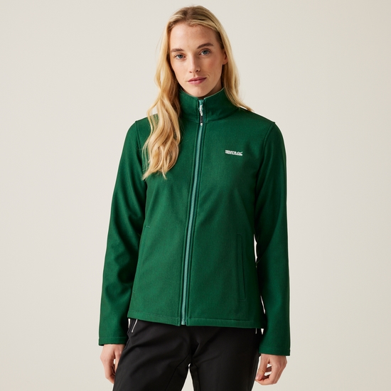 Women's Connie V Softshell Walking Jacket | Rain Forest Marl