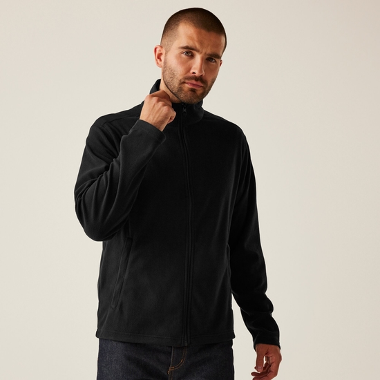 Men's Classic Full Zip Lightweight Microfleece | Black