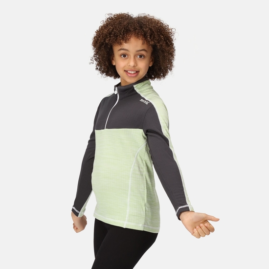 Kids' Hewley Fleece | Quiet Green Seal Grey