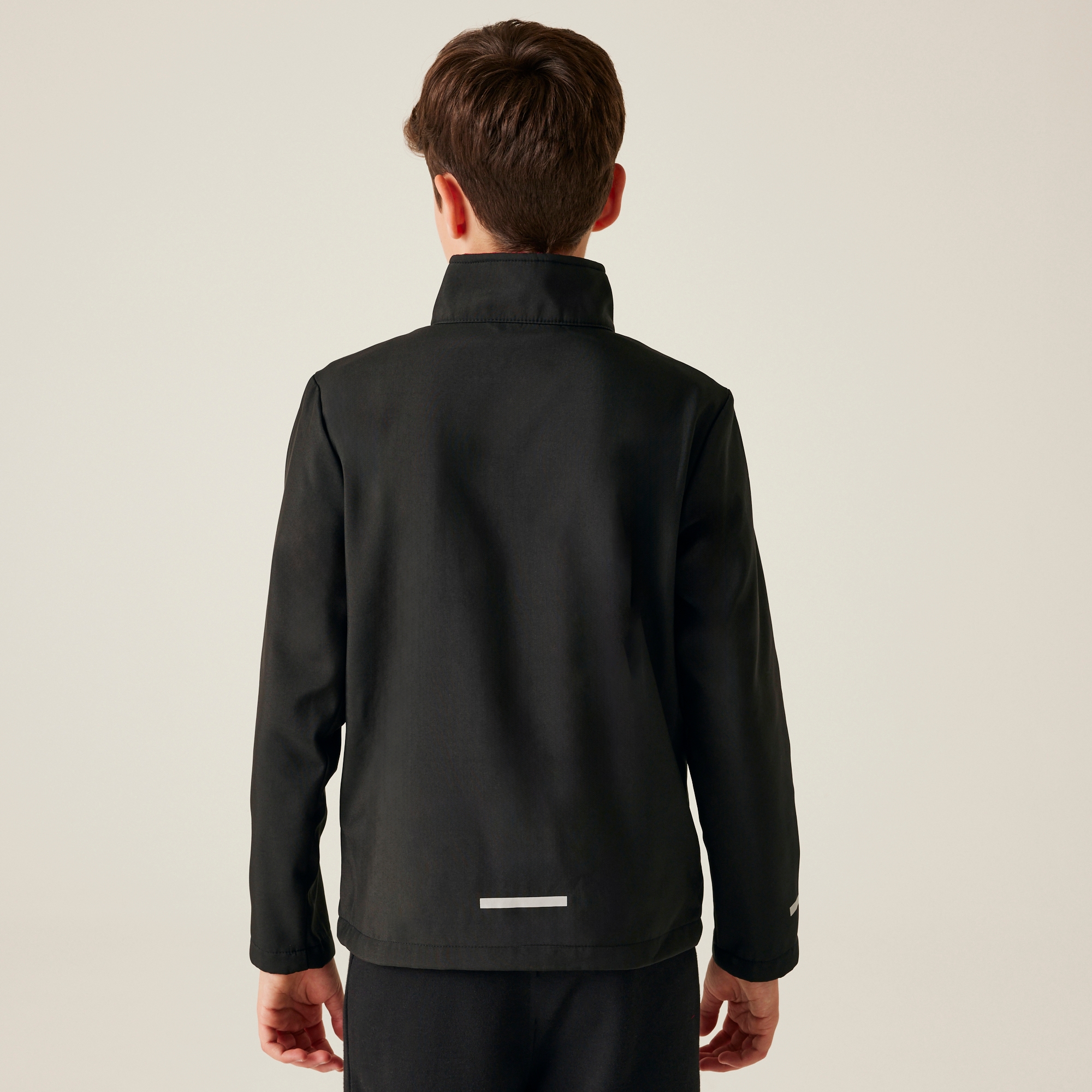 Kids' Ablaze 2-Layer Softshell | Black Classic Red