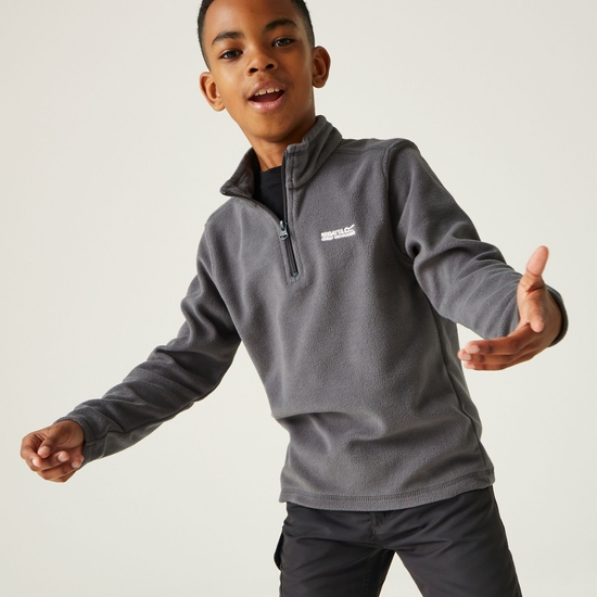 Kids' Hot Shot II Half Zip Fleece | Seal Grey