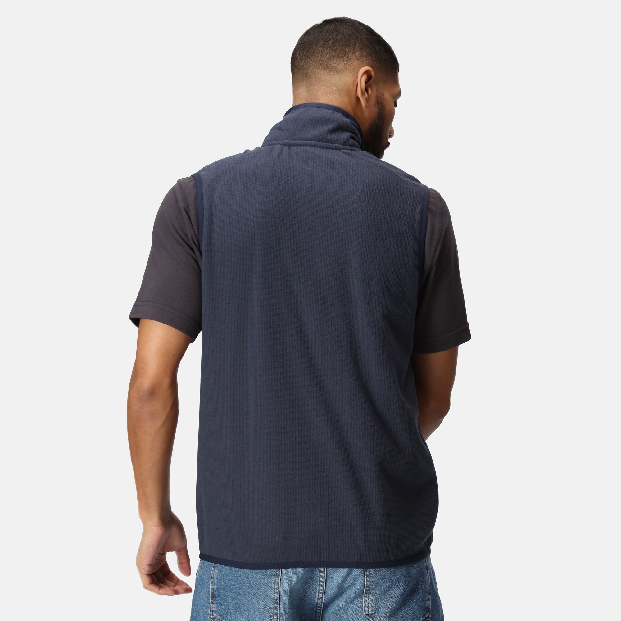 Men's Navigate Fleece Bodywarmer | Navy Seal Grey
