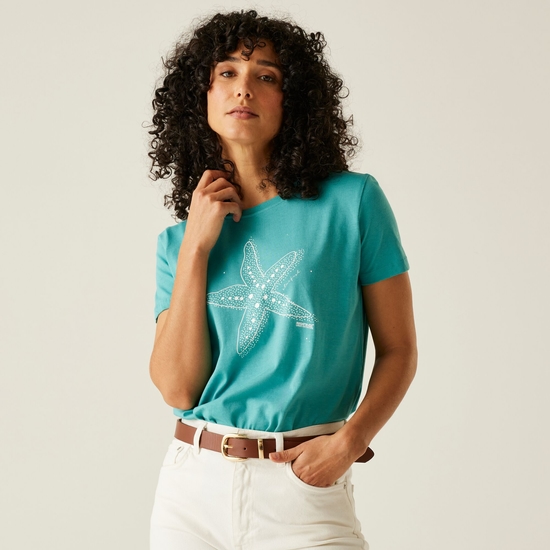 Women's Filandra VX T-Shirt | Turquoise Starfish