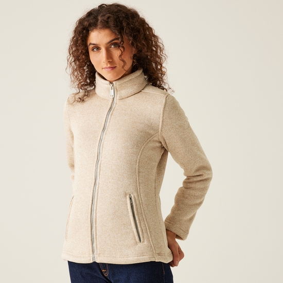Women's Razia II Full Zip Bonded Fleece | Light Vanilla Moccasin