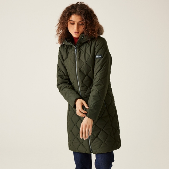 Women's Fritha III Insulated Parka Jacket | Dark Khaki