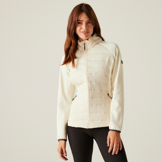 Women's Clumber V Hybrid Jacket | Light Vanilla Seal Grey