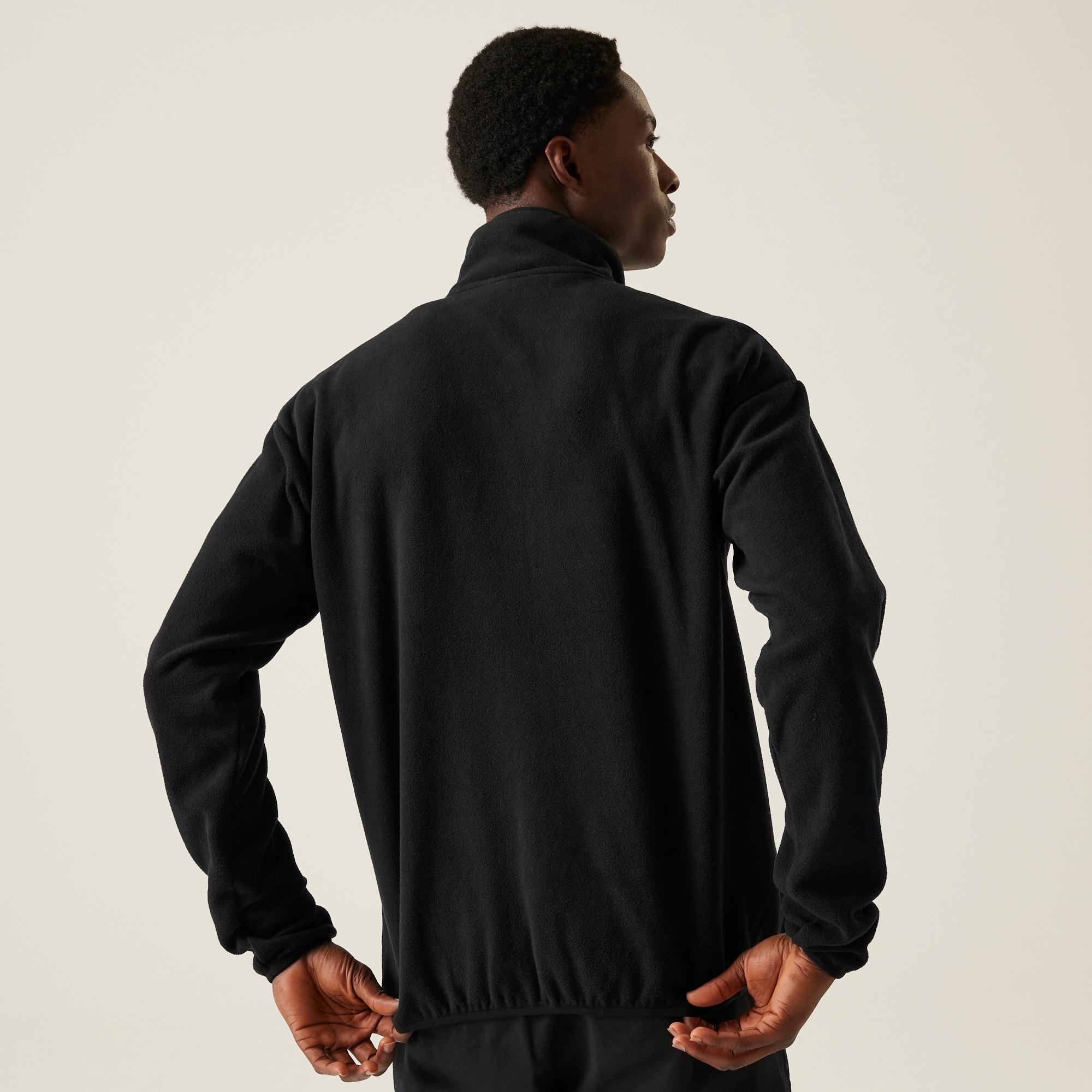Men's Frankie Full Zip Fleece | Black