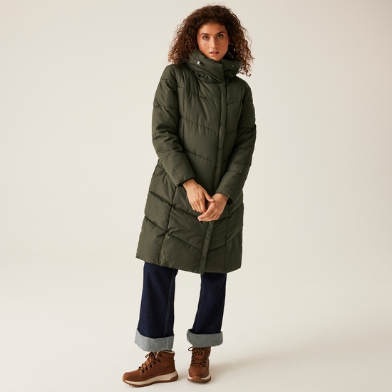 Women's Nurie Quilted Jacket | Dark Khaki