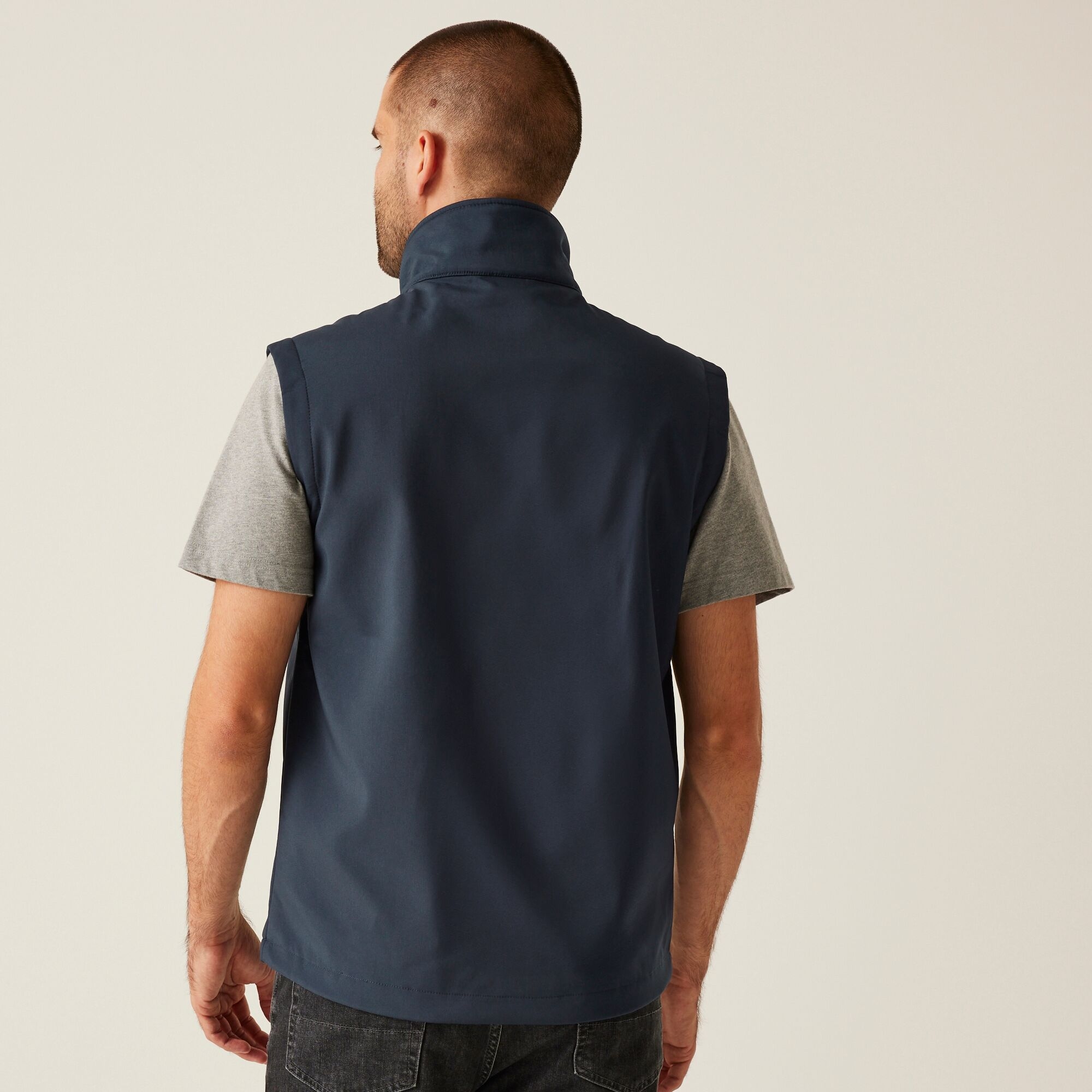 Men's Octagon II 3 Layer Softshell Bodywarmer | Navy Seal Grey