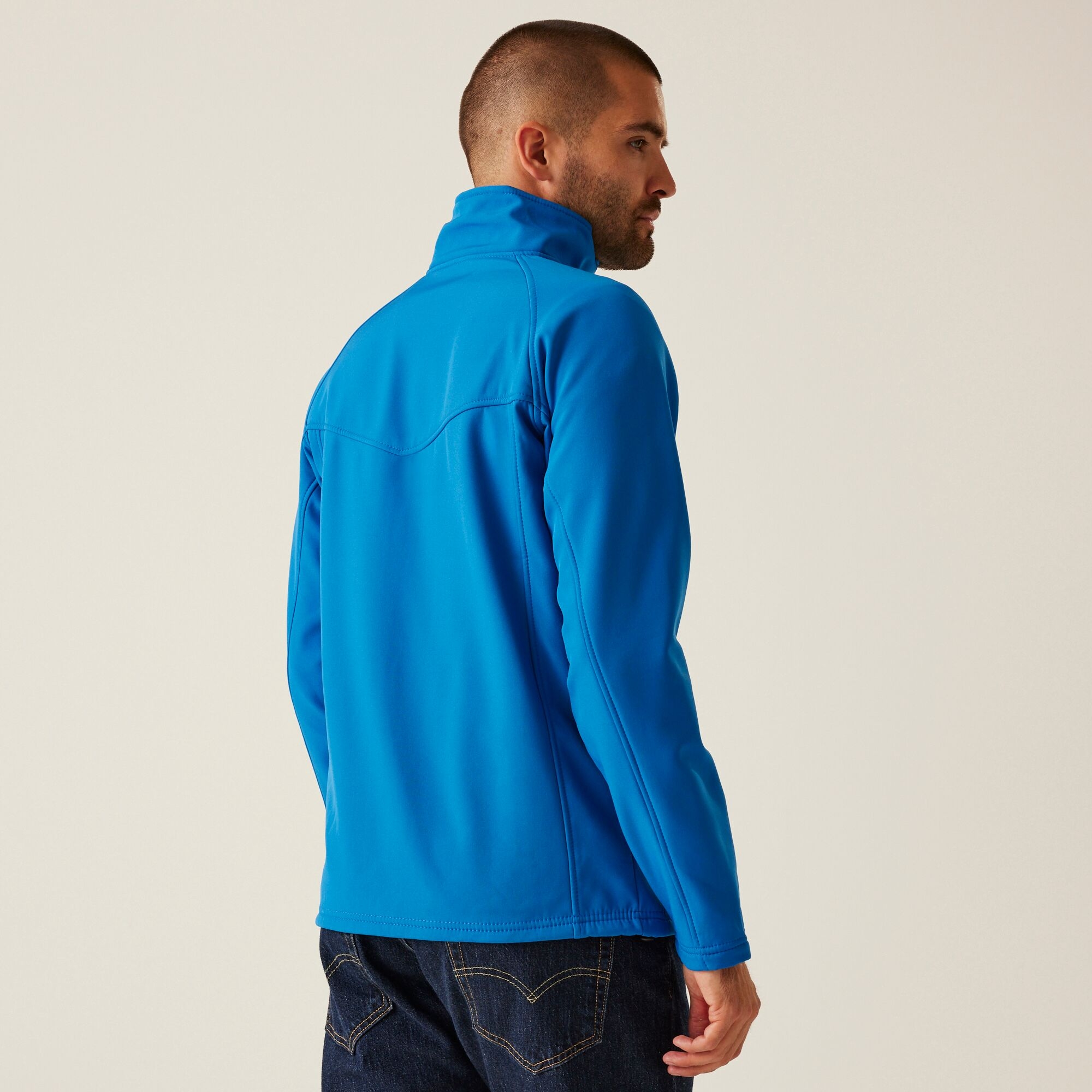 Men's Uproar Softshell Jacket | Oxford Blue Seal Grey