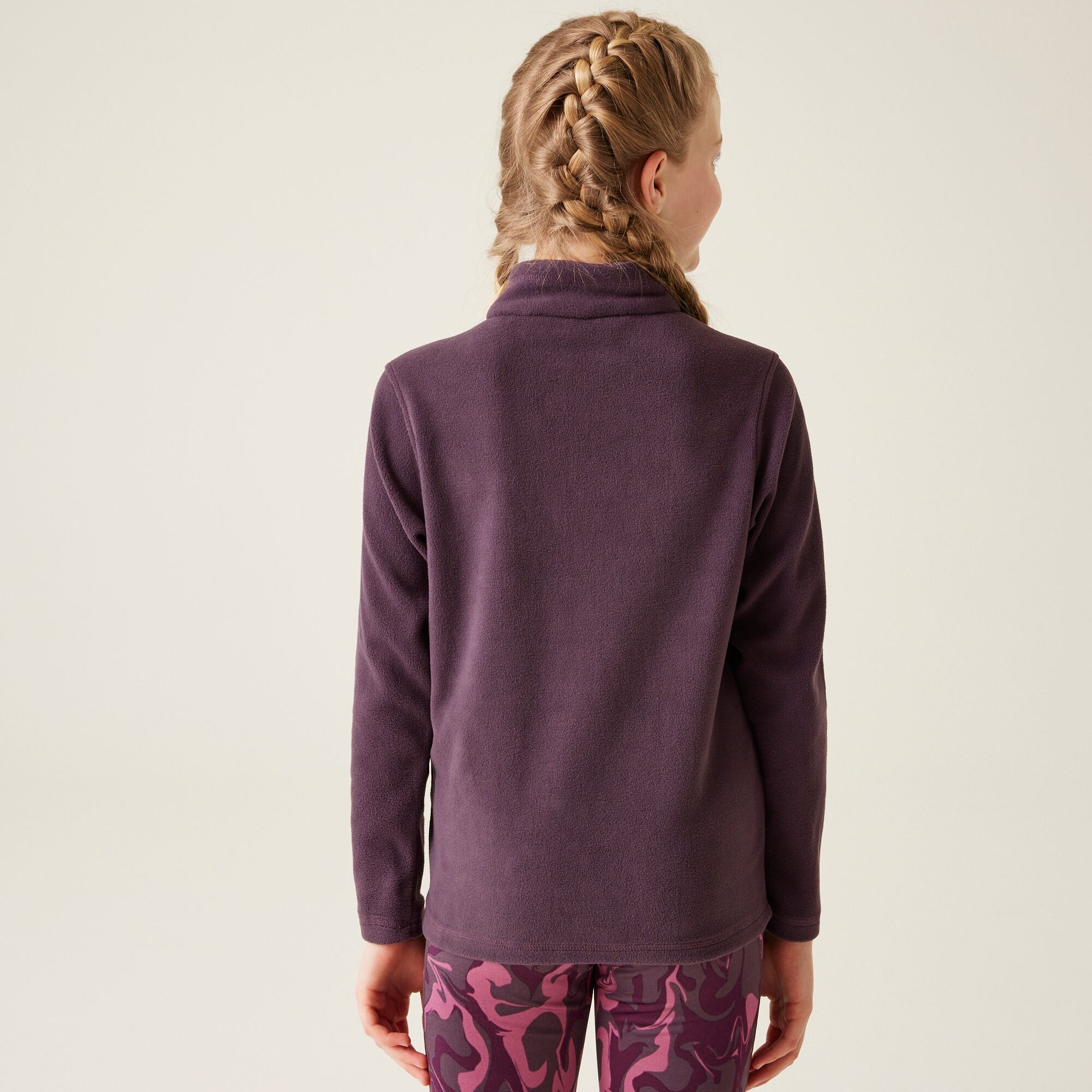 Kids' Hot Shot II Half Zip Fleece | Deep Plum
