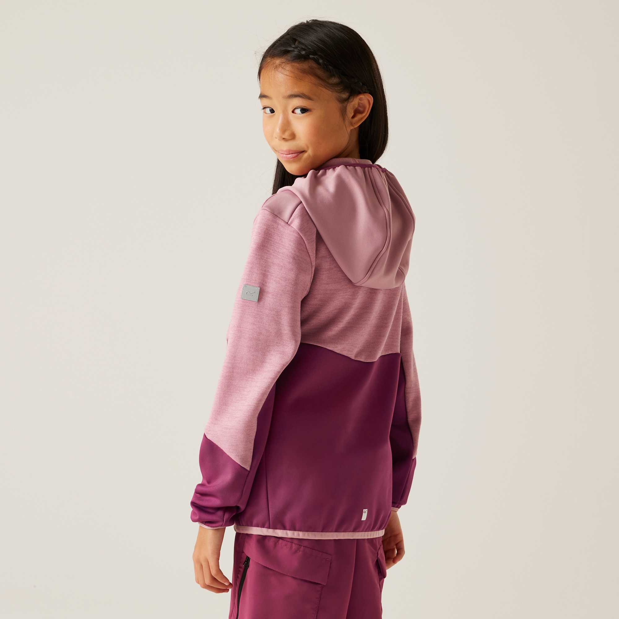 Kids' Dissolver X Full Zip Fleece | Beaujolais Lilas